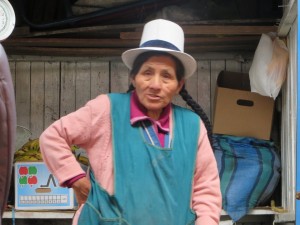 Old Woman at the Andes Market in Peru